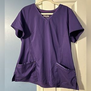 Healing Hands Purple Label scrub top